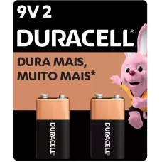 Bateria Alcalina Duracell 9V BT 2 UN